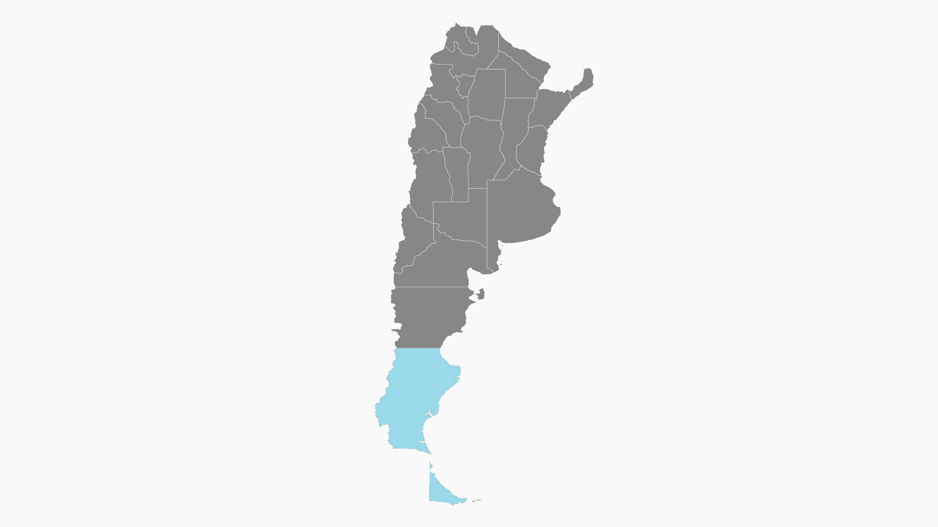 Argentina country map