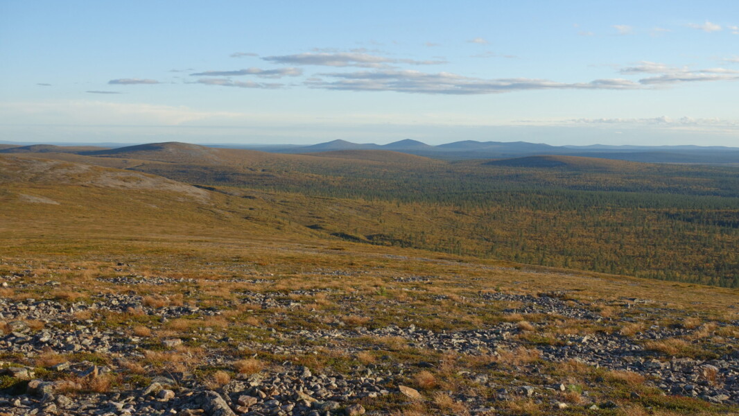 Kiilopaa Panoramic views from Kiilopaa with early evening lighting