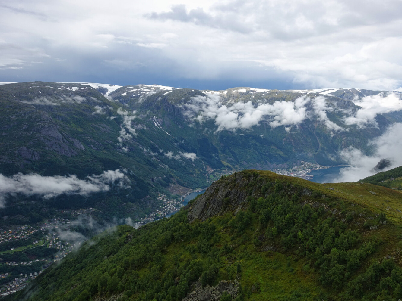 Odda, as the weather moves in and out Odda