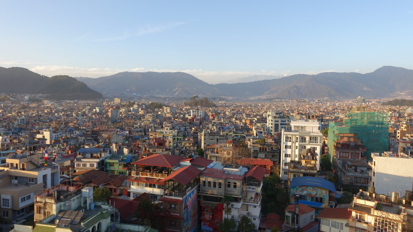 Hotel views Kathmandu skyline views from hotel