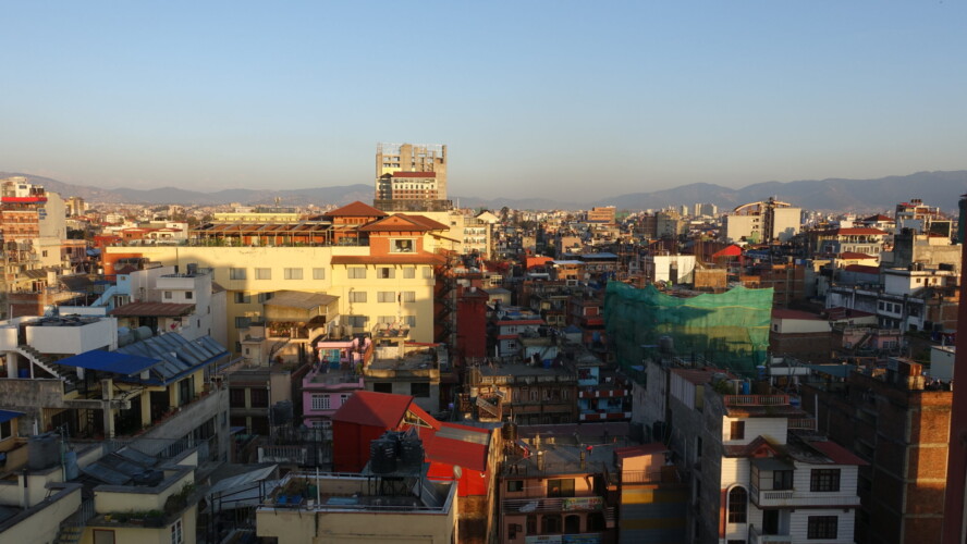 Hotel views Kathmandu skyline views from hotel