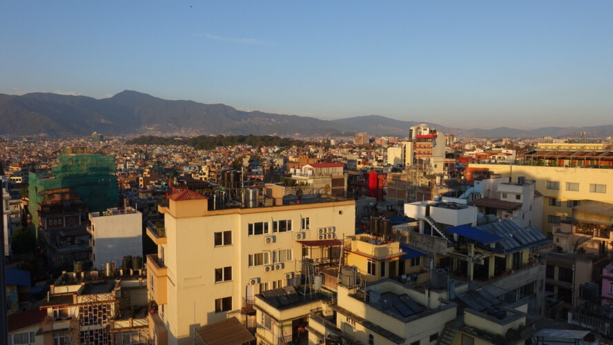Hotel views Kathmandu skyline views from hotel