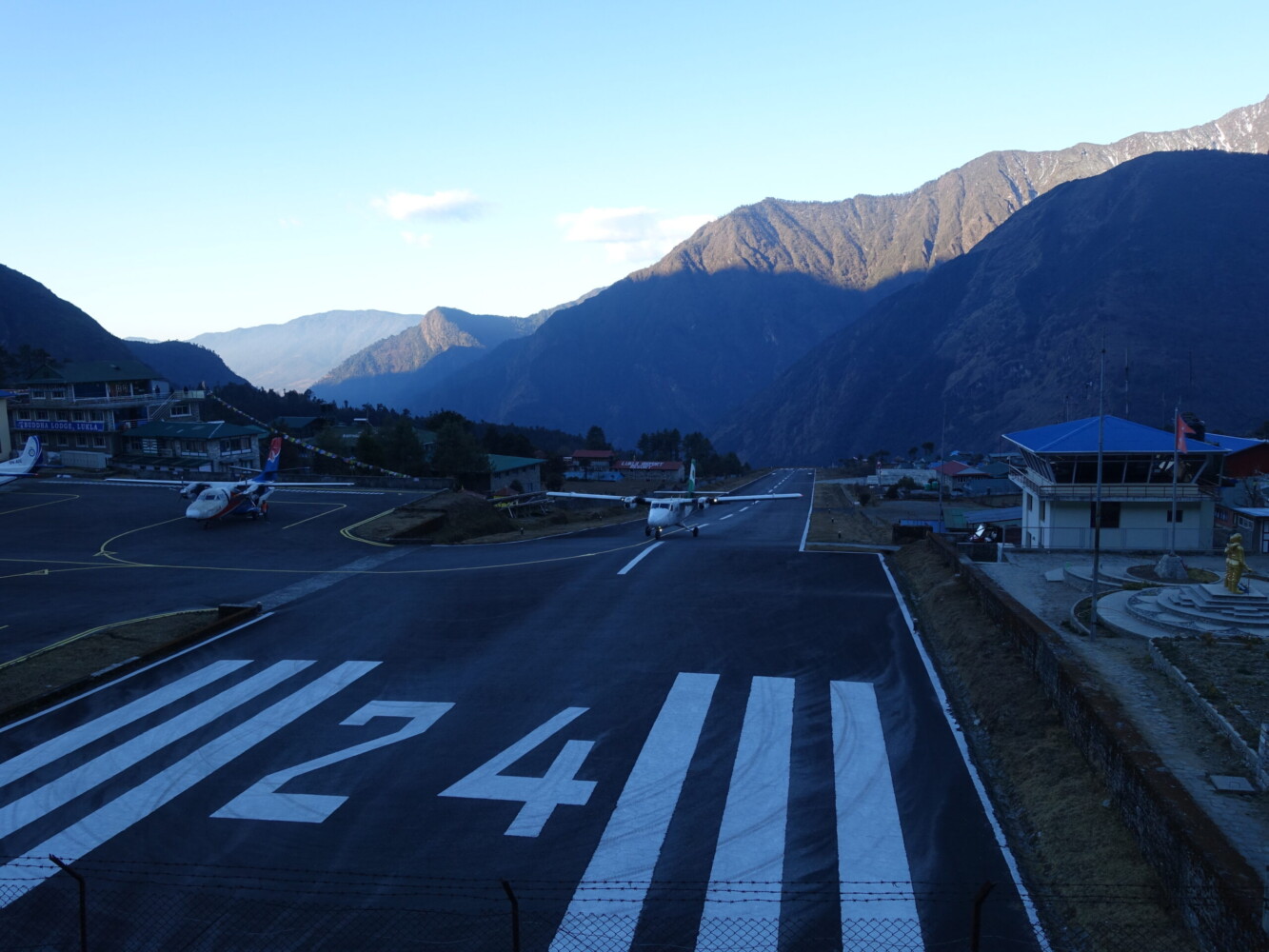 Tenzing-Hillary Altiport Lukla Airport landing aircraft