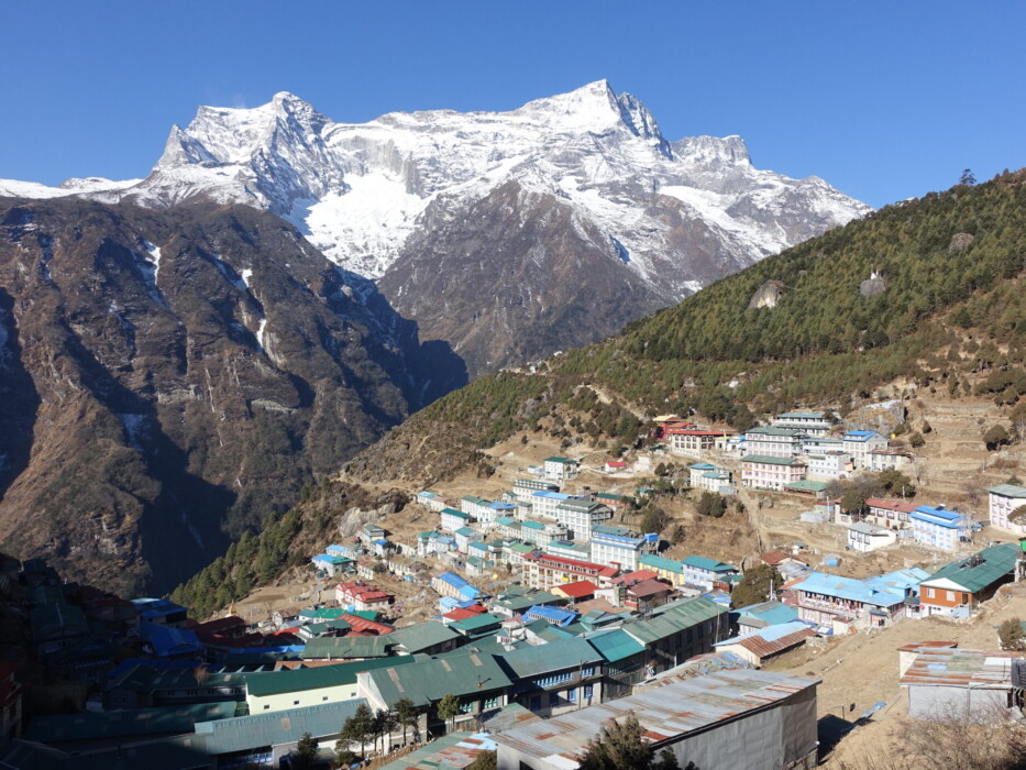 Namche Bazaar and Kongde Ri Namche Bazaar