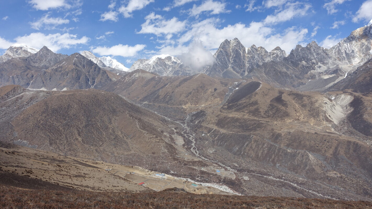 Mahalangur Himal from the eastern flank of Machermo Ri Mahalangur Himal