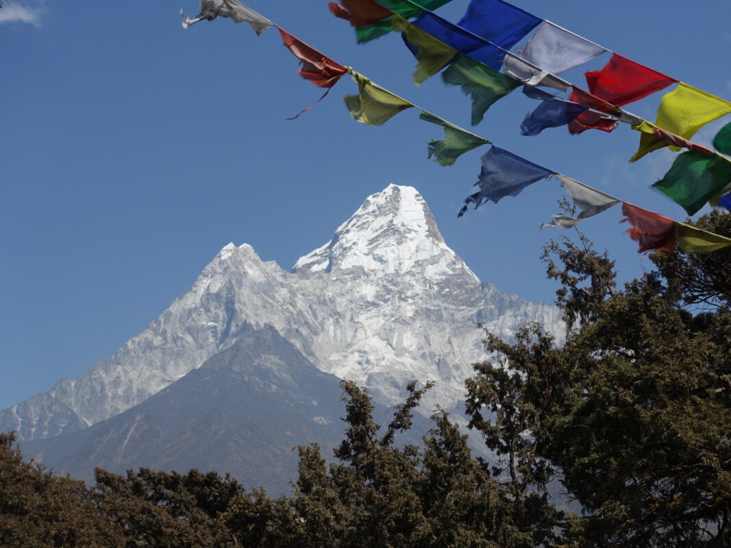 Ama Dablam Ama Dablam with prayer flags