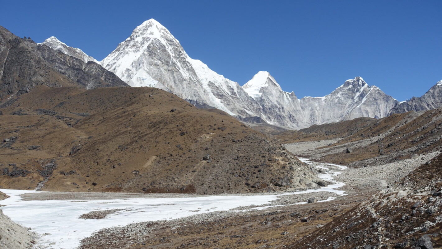 First sight of Pumori Pumori