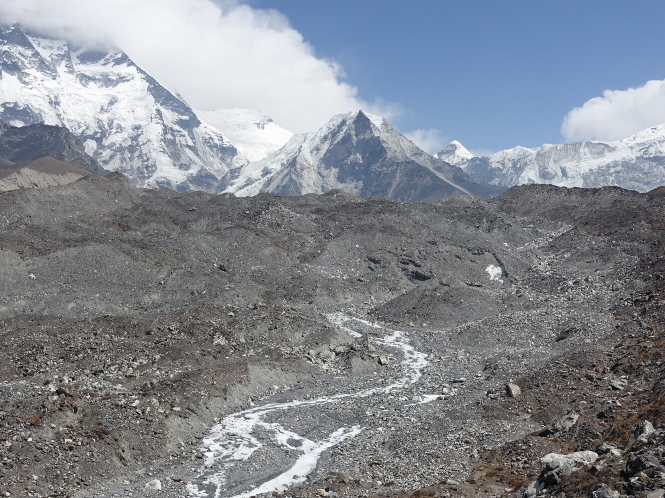 Island Peak: like an island rising from the ice Island Peak