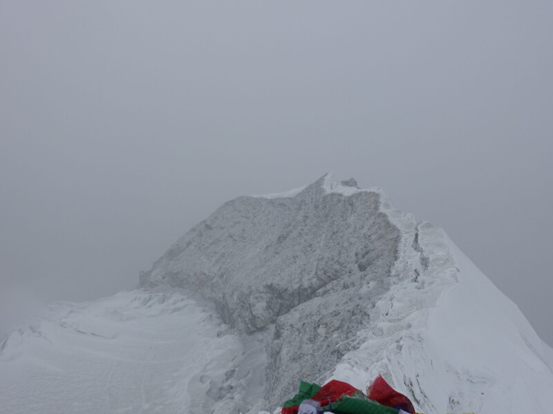 Great views from the summit South, toward Ama Dablam