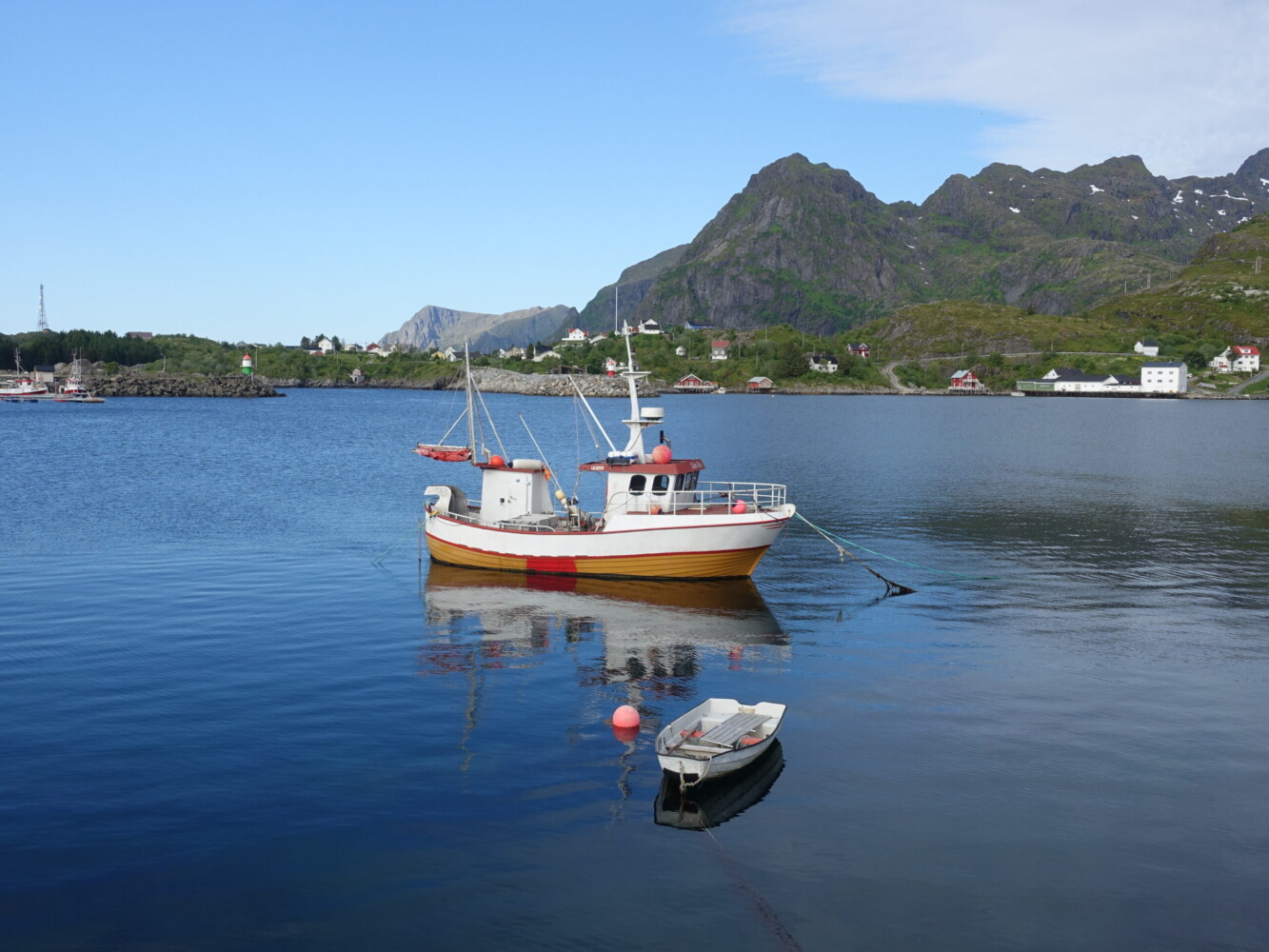 Fishing boat in Moskenes boat in Moskenes