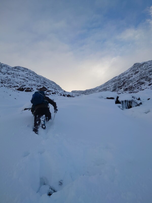 climber in Torridon