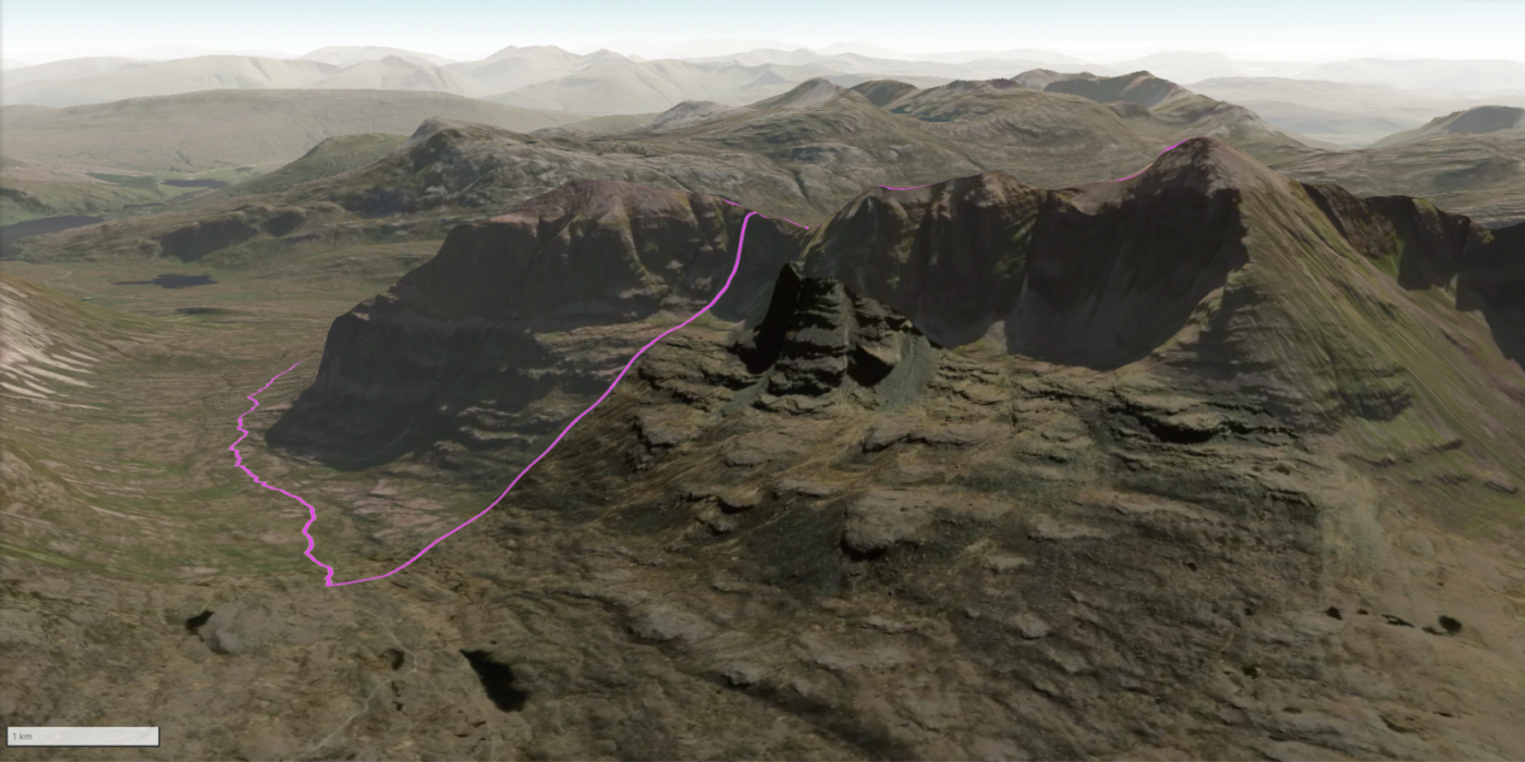 Access Gully (Liathach) Access Gully Map
