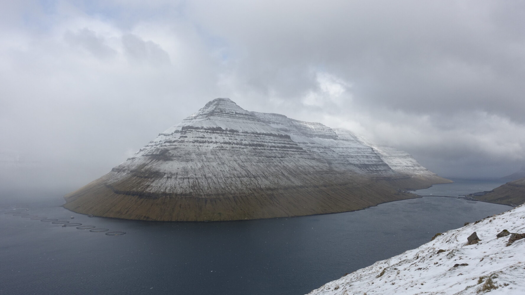 Kunoy emerging from the fog Kunoy