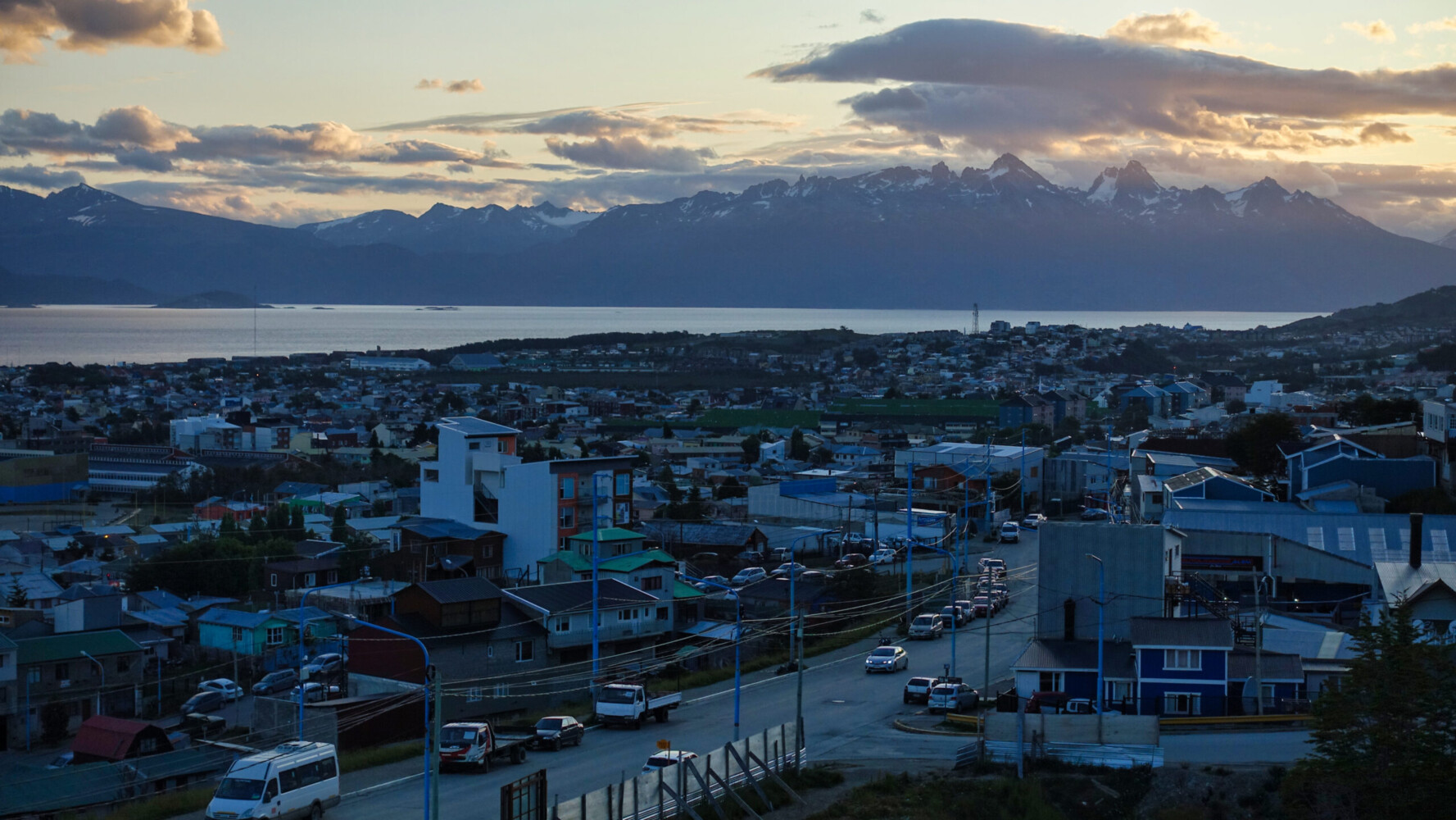 Sunset over Ushuaia
