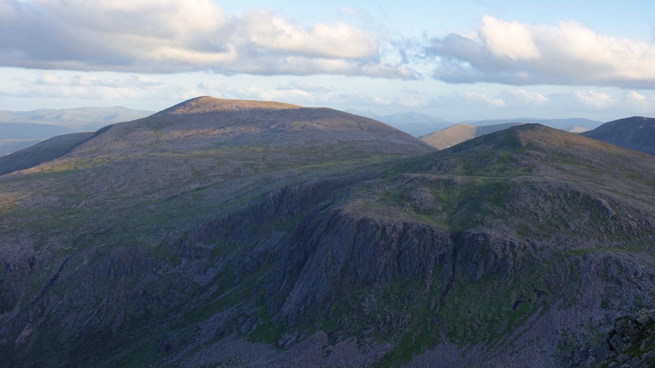 Derry Cairngorm from Beinn Mheadhoin Derry Cairngorm