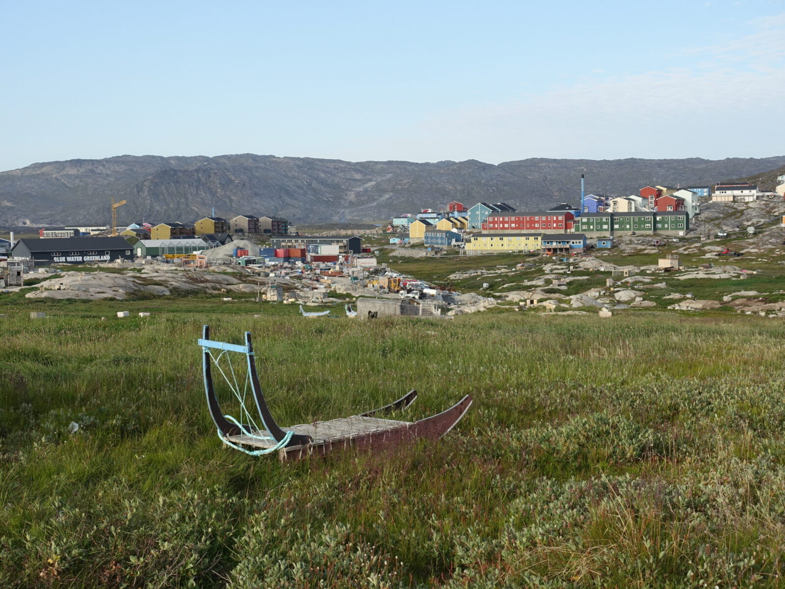 Sledge dog shantytown Ilulissat