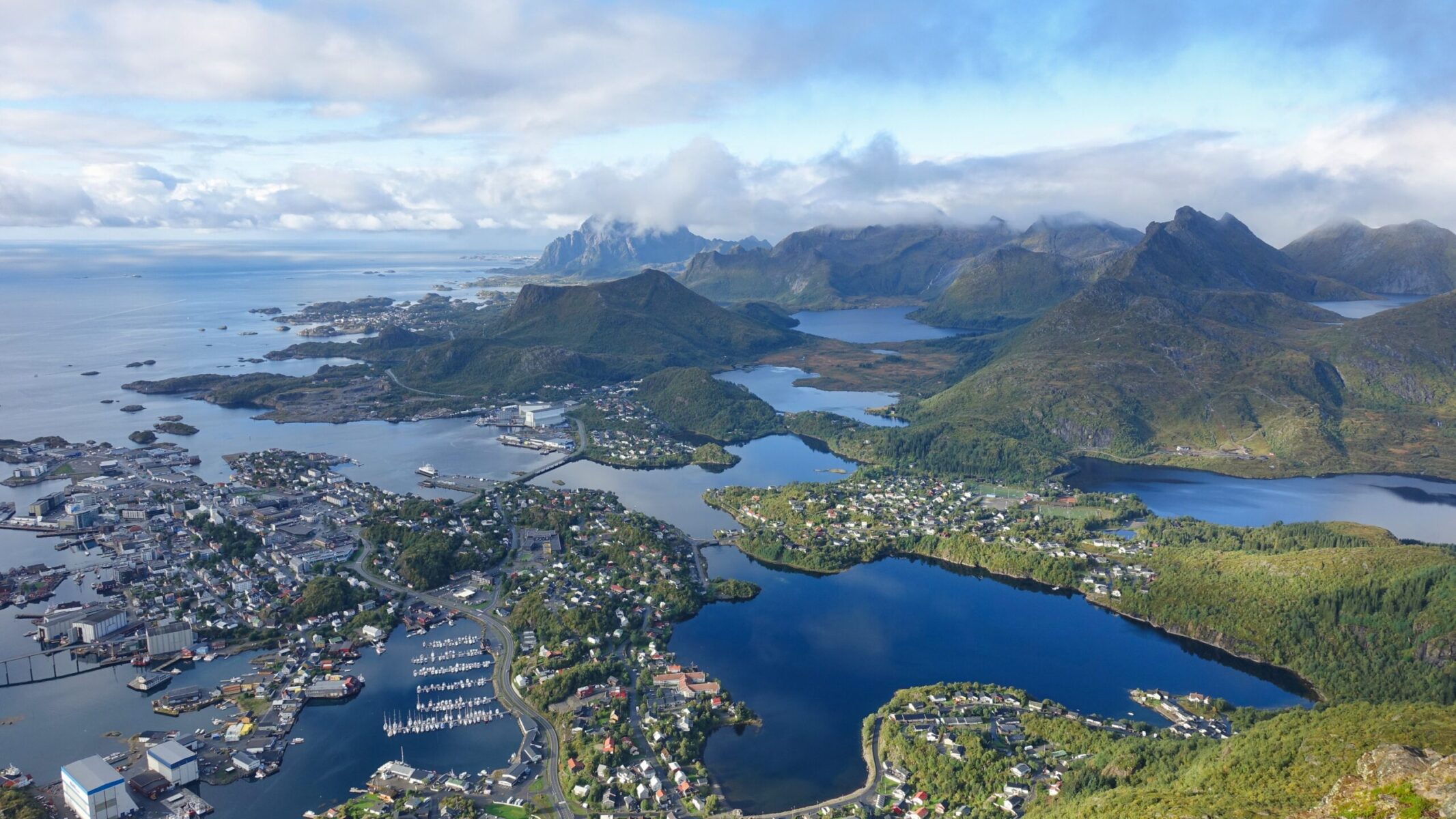 Svolvær from Floya