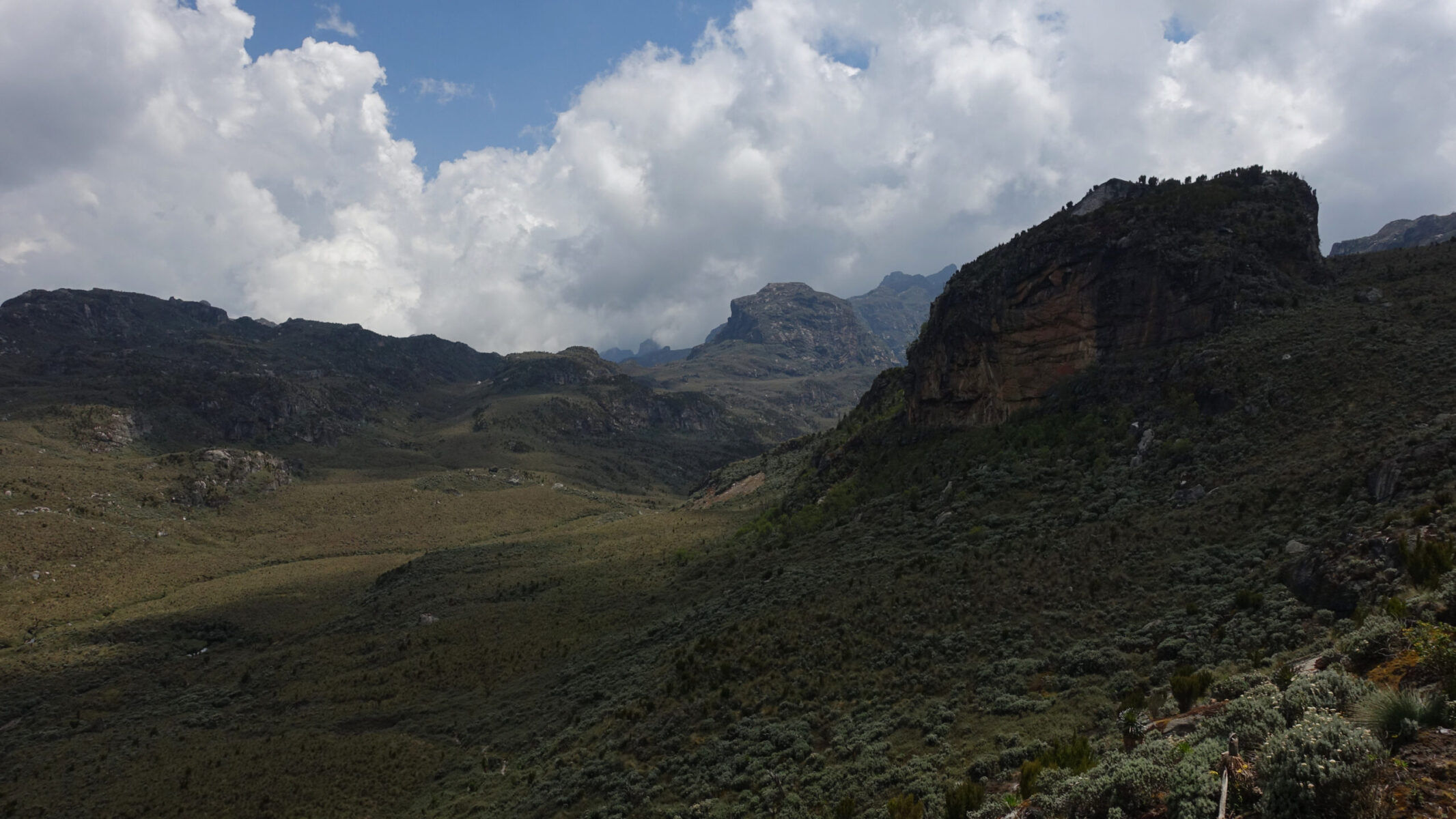 View from Bugata Camp โ looking southeast, back toward Mutinda Camp Bugata Camp view