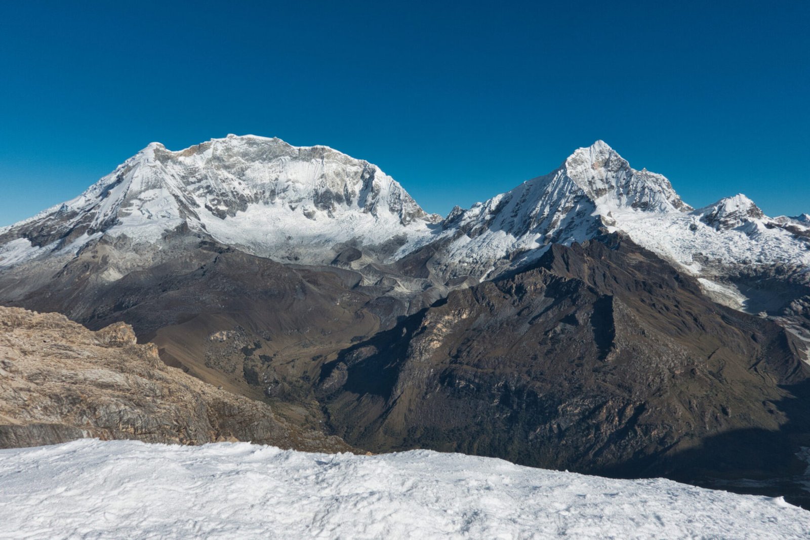 The deadliest mountain in the world: Huascaran.