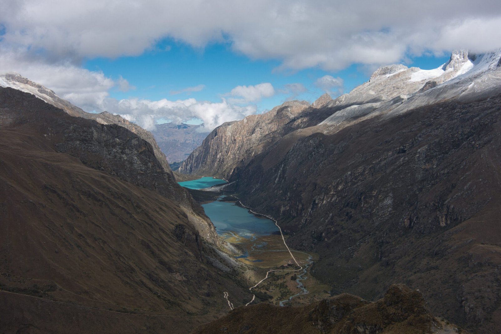 Llanganuco Lakes from km42 Llanganuco Lakes