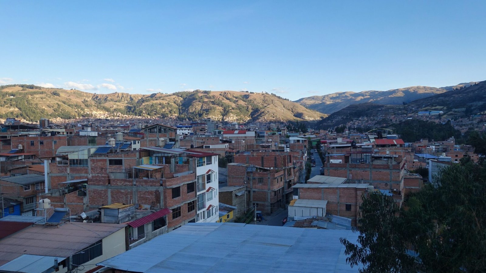 City views from the AirBnB Huaraz city