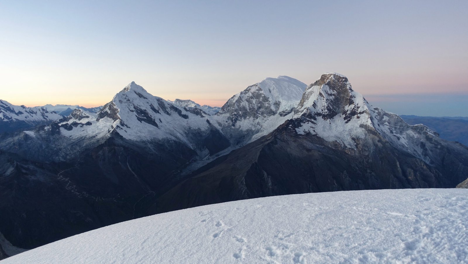 Huascaran from Pisco's summit Pisco summit