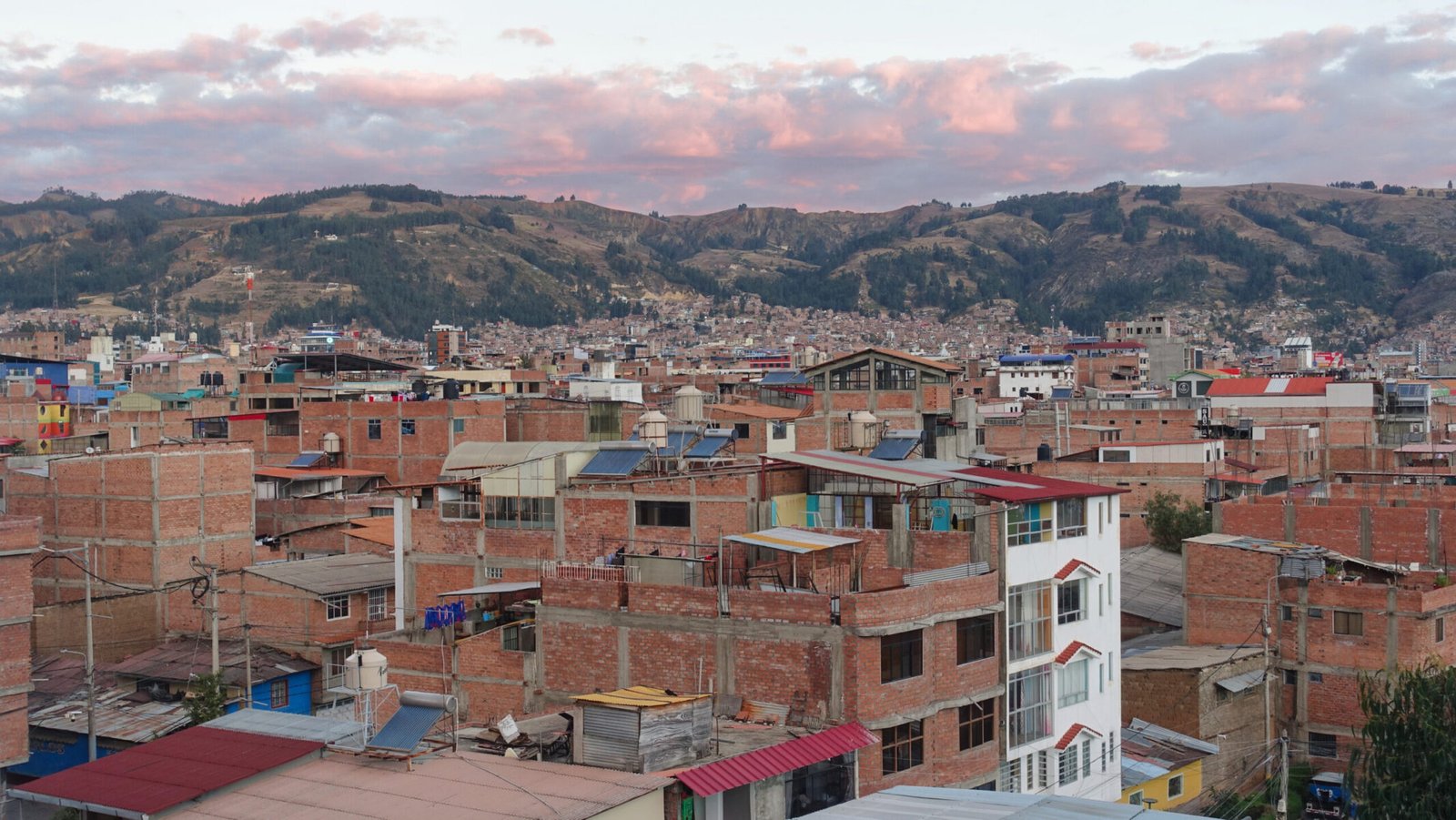 City views from the AirBnB Huaraz city