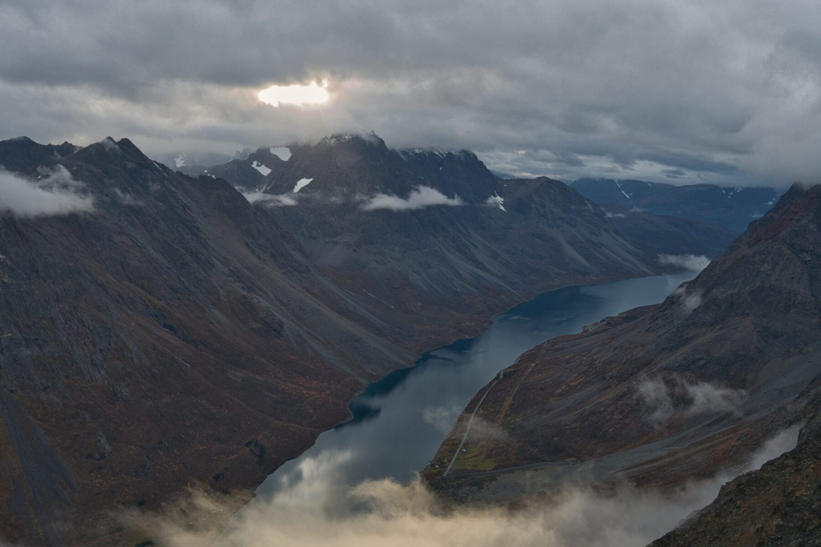 Kjosen Fjord from Rundtinden Kjosen Fjord